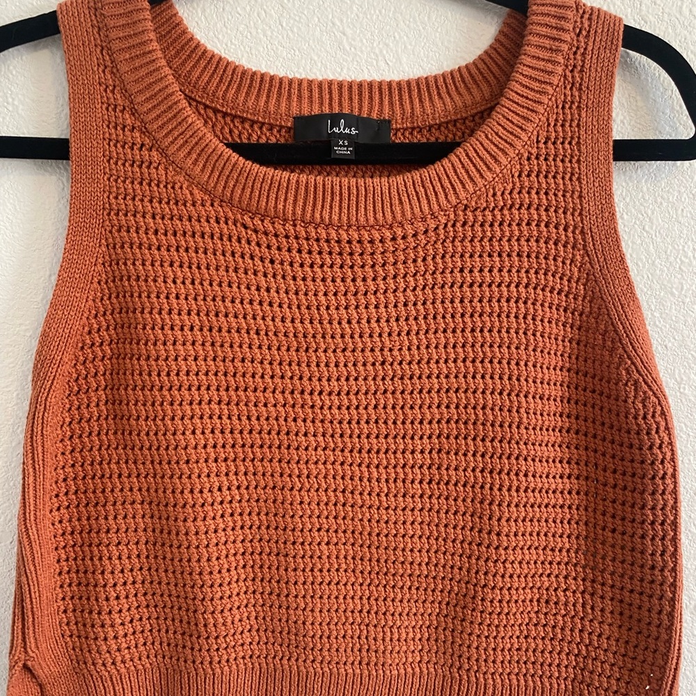 Boho knit tank